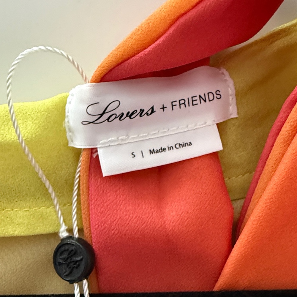 Lovers + Friends Vibrant Pink and Yellow Cape - Picture 6 of 6